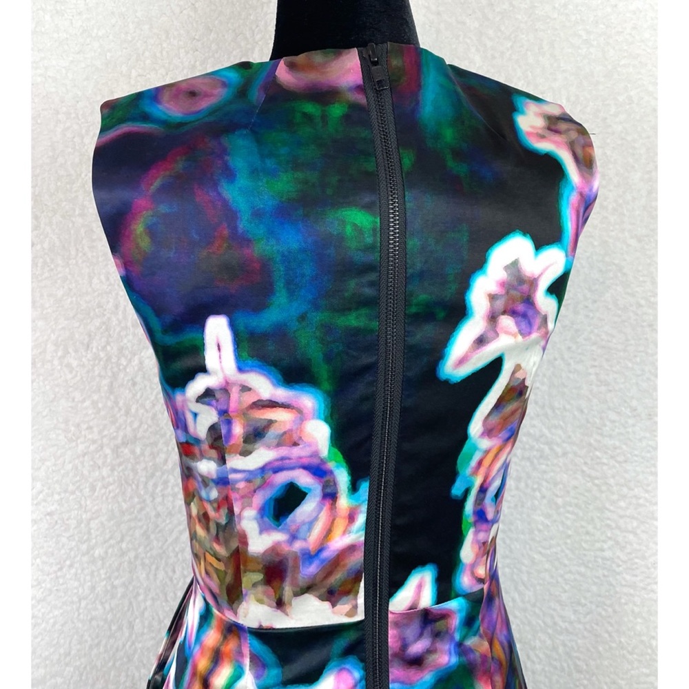 MILLY • Abstract Printed Sleeveless Mini Dress, 4 - Picture 8 of 14